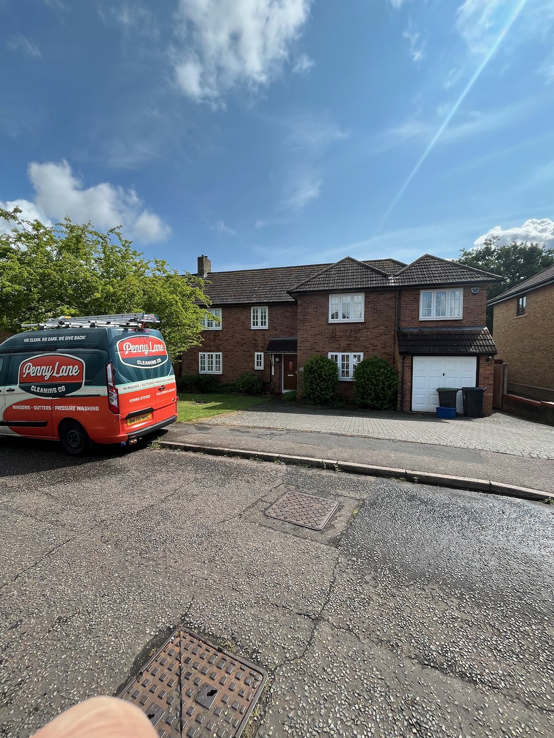 Professional 4-weekly Window Cleaning for a semi-detached house on Park Close, Epping